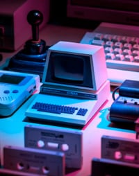 image of a retro computer